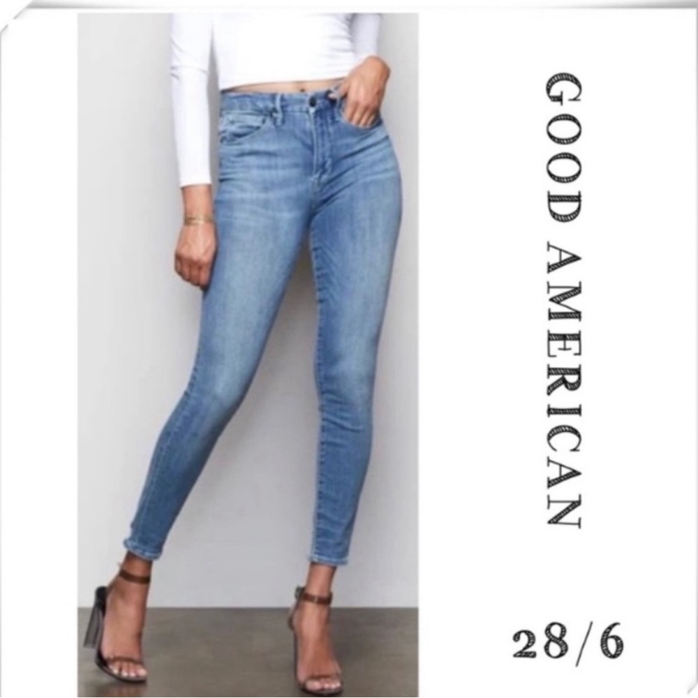 Good American Good Waist Skinny Jean Blue 262